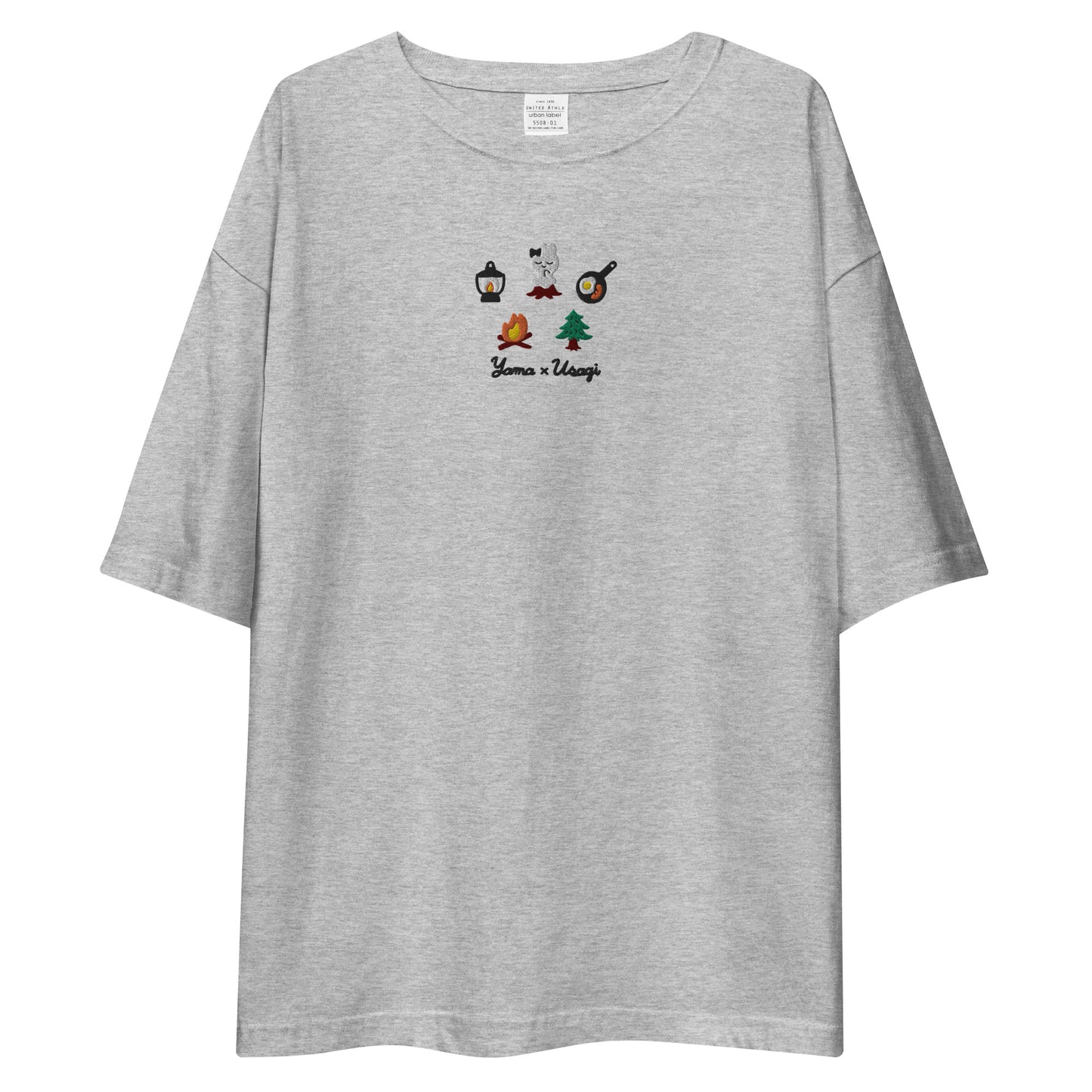 YAMA×USAGI 刺繍 ユニセックス/ビッグシルエットTシャツ